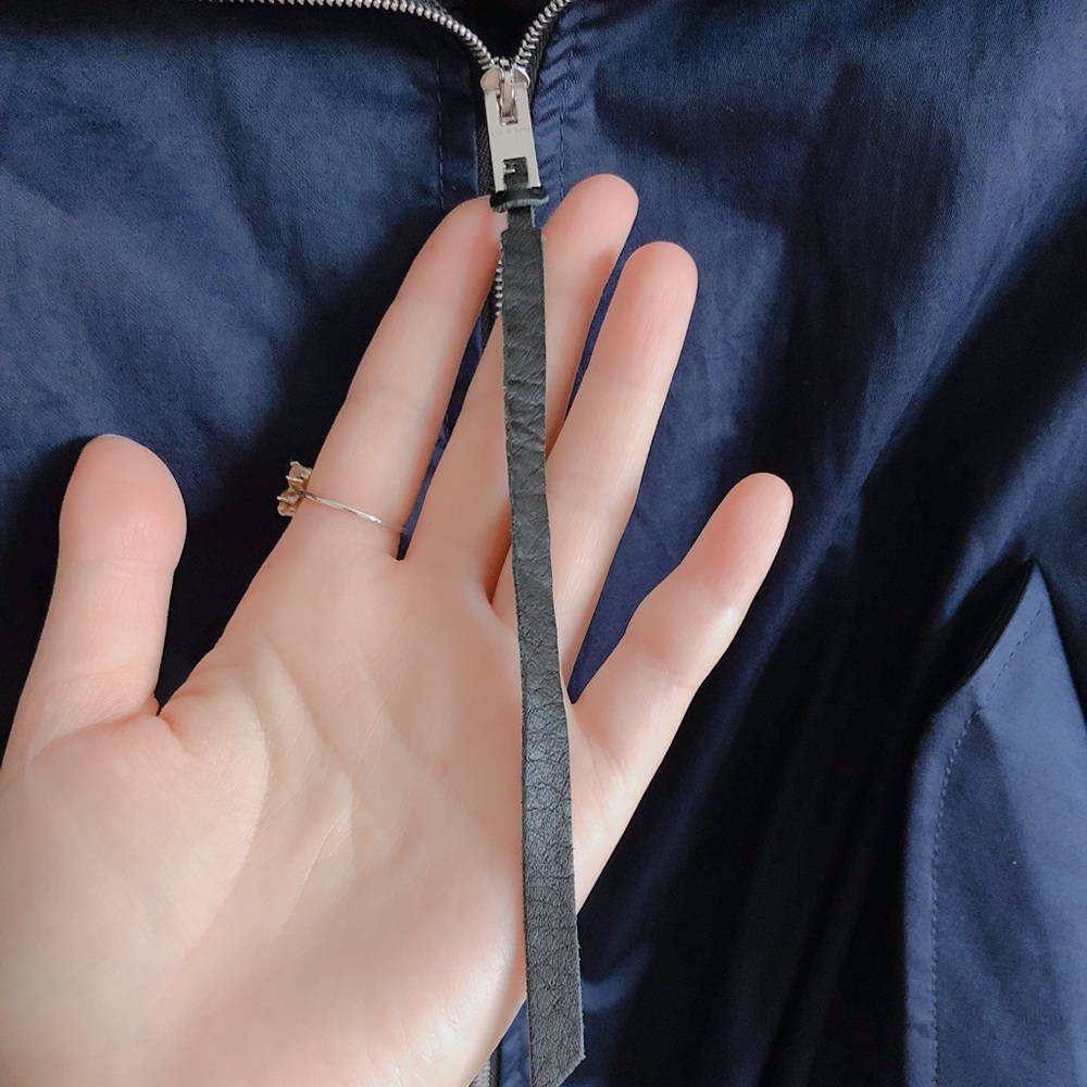 Rag & Bone Navy Raincoat Sz M - Picture 3 of 6